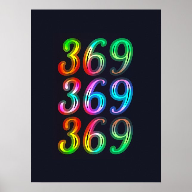 369 numbers poster (Front)