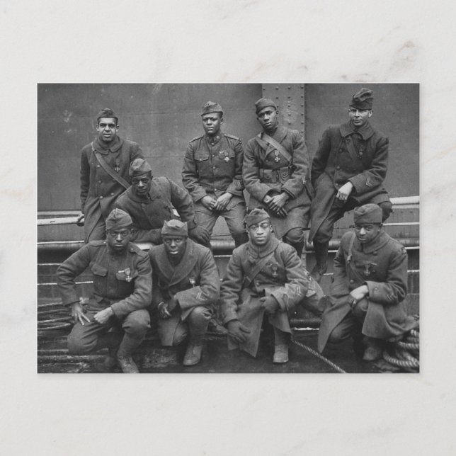 369th New York National Guard Harlem Hellfighters Postcard (Front)
