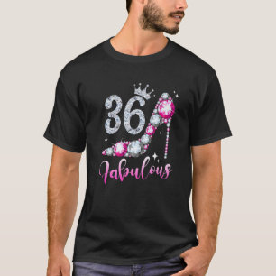 36 And Fabulous 36Th Birthday High Heel Shoes Crow T-Shirt