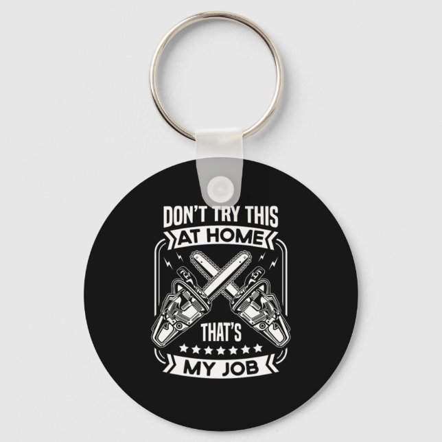 36.Arborist for a Tree trimmer Key Ring (Front)