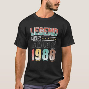 36 Bday Decoration 36Th Birthday Legend Since Janu T-Shirt