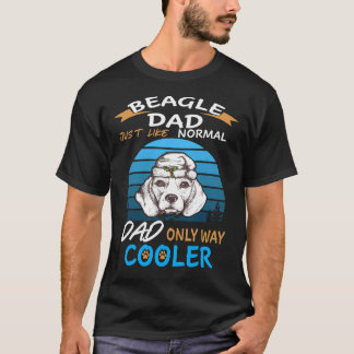 36 Dad Beagle Dad Cooler T-Shirt