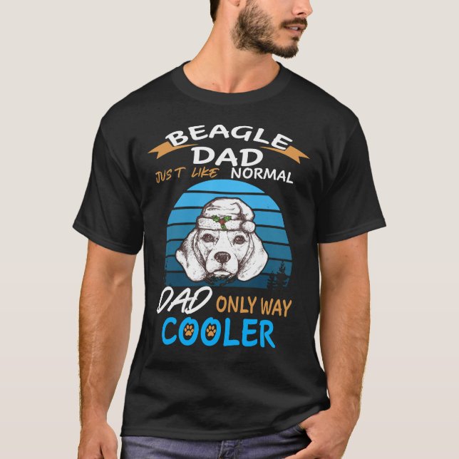 36 Dad Beagle Dad Cooler T-Shirt (Front)