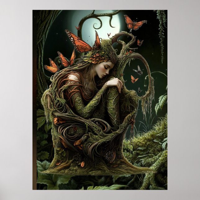 *~* 36  FD3  Earth Keeper Guardian Surreal Poster (Front)