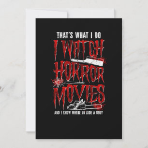 36.Horror Movie Thats What I Do I Watch Horror Mov Save The Date