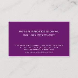 36 Modern Professional Business Card colour berry
