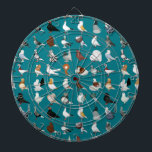 36 Pigeon Breeds Dartboard<br><div class="desc">The world is full of hundreds of varieties and colours of domestic pigeons... here is but a sample!</div>