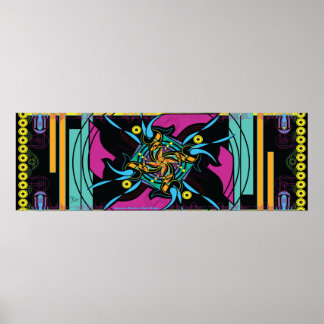 36" x 12" EPD: Lemurian Rainbow Light Bridge Poster
