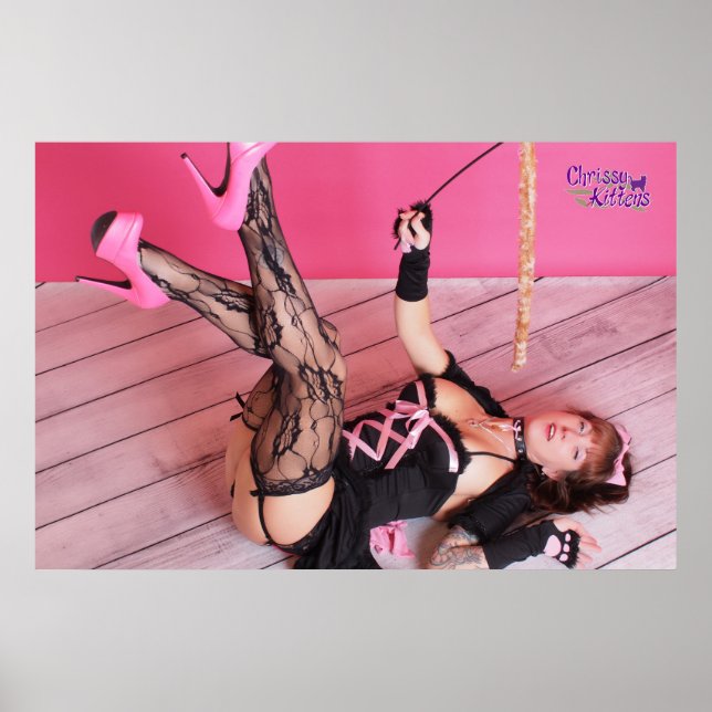 36" x 24" Chrissy Kittens The Kitten Waves Hi! Poster (Front)