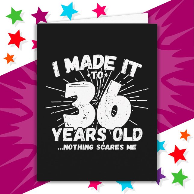36 Year Old Sarcastic Meme Funny 36th Birthday Card (Creator Uploaded)