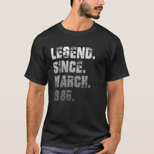 36Th Birthday Gifts 36 Years Old Legend Since Marc T-Shirt