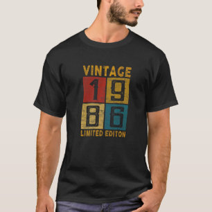 36th Birthday Vintage 1986 Born In 1986 36 Yrs Old T-Shirt