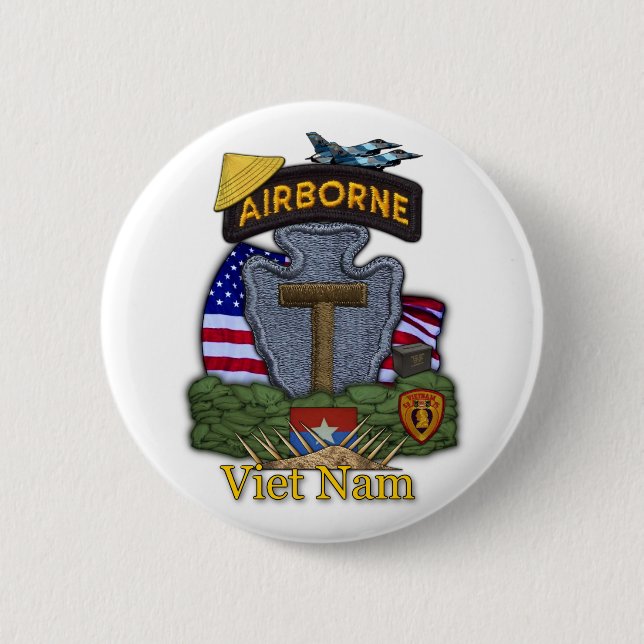 36th infantry division vietnam war Button (Front)