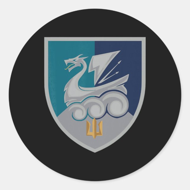 36th Naval Infantry Brigade (ukraine) Ukrainian Mi Classic Round Sticker (Front)