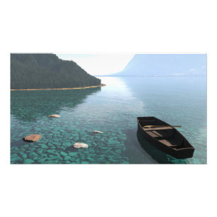 36x24" Paper poster with "Clear Lake" image