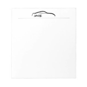 370Z black silhouette notepads