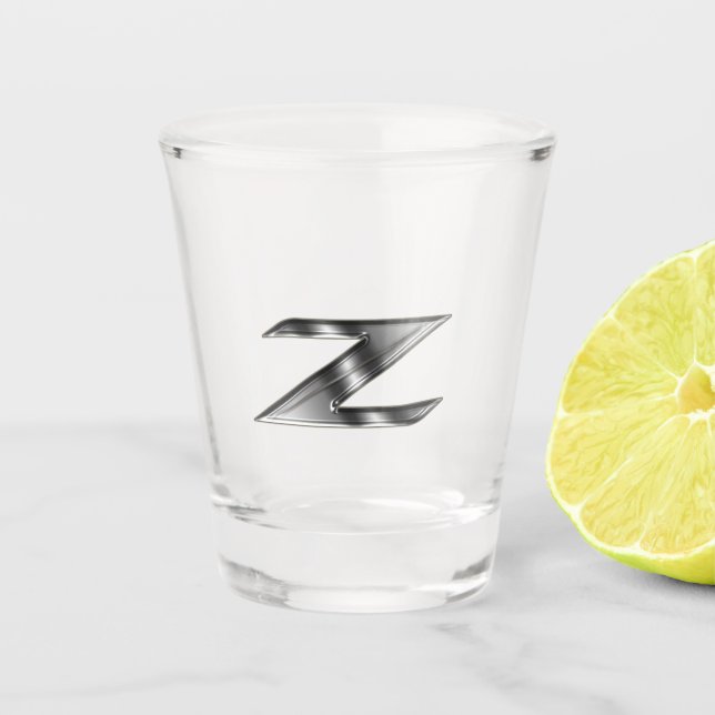 370Z Chrome Look Shot glass (Front)