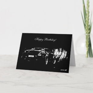 370Z Roadster Car themed Birthday Card