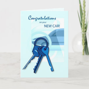 3717 Congratulations on New Car Card