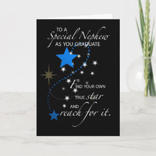 3729 Nephew Graduation Star Card