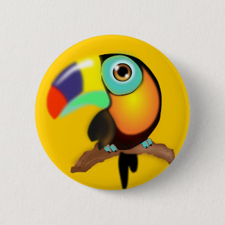 3742-tucan-colombiano-vector COLORFUL TROPICAL CAR 6 Cm Round Badge