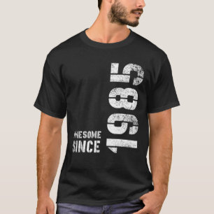 37 Birthday Decorations Awesome Since 1985 37Th Bi T-Shirt
