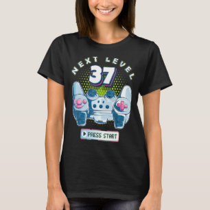 37 Birthday Gamer Next Level 37 Gaming Controller T-Shirt