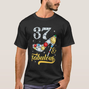 37 & Fabulous 37th Birthday High Heels Shoes 37 Ye T-Shirt