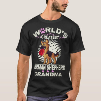 37 World's Greatest German Shepherd Grandma German T-Shirt
