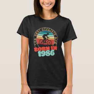37 Year Old Cyclist Born in 1986 37th Birthday Cy T-Shirt