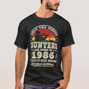 37 Year Old Deer Hunting Hunters Vintage 1986 37th T-Shirt