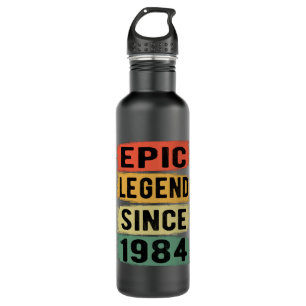 37 Years Old Bday 1984 Epic Legend 37th Birthday 710 Ml Water Bottle