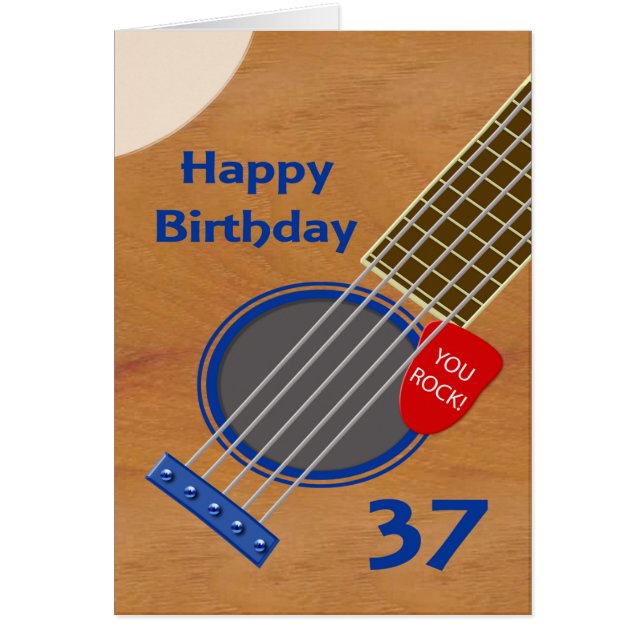 37th Birthday Guitar Player Birthday (Front)