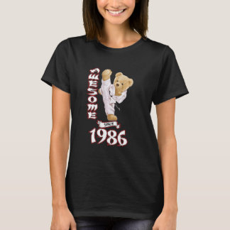 37th Birthday Men Women 1986 Awesome Karate Judo B T-Shirt