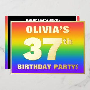 37th Birthday Party: Fun, Colourful Rainbow Patter