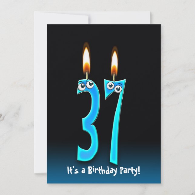 37th Birthday Party Invite (Front)