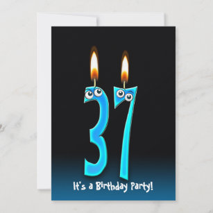 37th Birthday Party Invite
