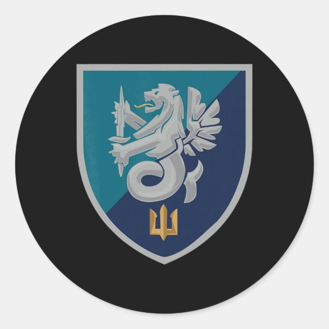 37th Naval Infantry Brigade (ukraine) Ukrainian Mi Classic Round Sticker (Front)