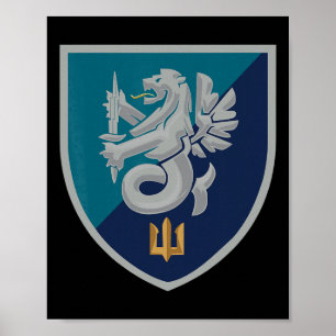 37th Naval Infantry Brigade (ukraine) Ukrainian Mi Poster