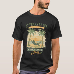 37th Wedding Anniversary Beach Matching Couples 37 T-Shirt
