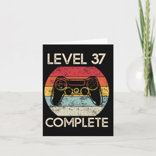 37th Wedding Anniversary Couples Husbynd Gamer Fun Card