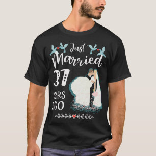 37th Wedding Anniversary Just Married 37 Years T-Shirt