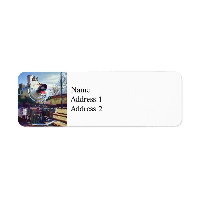 385 Steam Locomotive Return Address Label (Front)