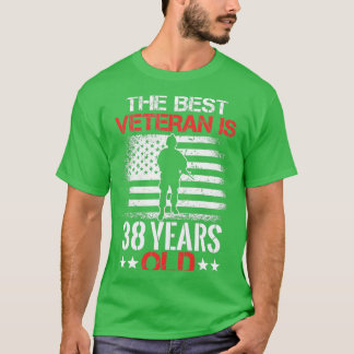 38 Birthday Present Veteran 38 Years Veterans Day T-Shirt