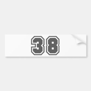 38 BUMPER STICKER