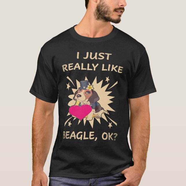 38 I Just Really Like Beagle T-Shirt (Front)