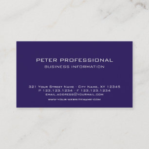 38 Modern Professional Business Card plum colour