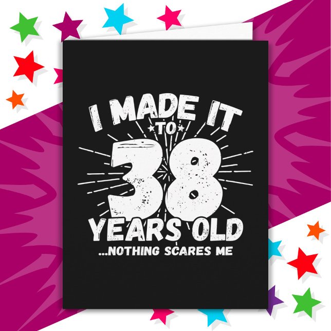 38 Year Old Sarcastic Meme Funny 38th Birthday Card (Creator Uploaded)