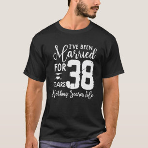 38 Years Married  Funny Couple 38Th Anniversary T-Shirt