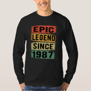 38 Years Old Bday 1987 Epic Legend 38th Birthday T-Shirt